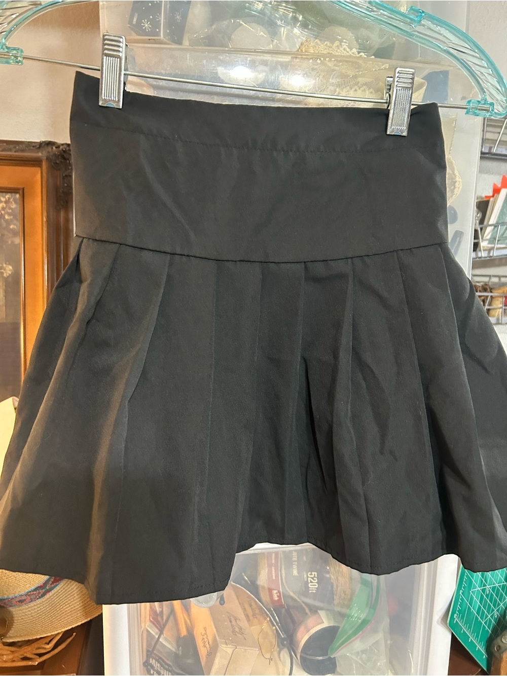 Girls 10-11Y High-Waist Black Circle Skirt - Classic Flared Mini
